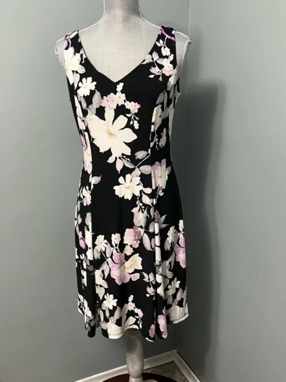 LAUREN RALPH LAUREN Floral print cocktail dress women’s size 8